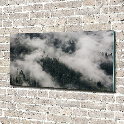 Print on acrylic Fog over the forest