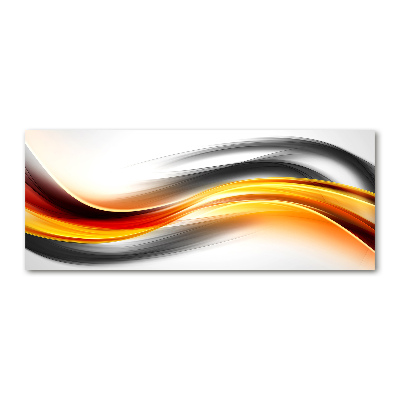 Glass acrylic wall art Wave abstraction