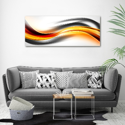 Glass acrylic wall art Wave abstraction