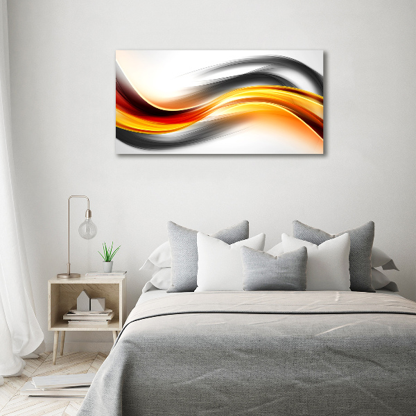 Glass acrylic wall art Wave abstraction