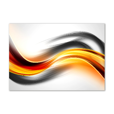 Glass acrylic wall art Wave abstraction