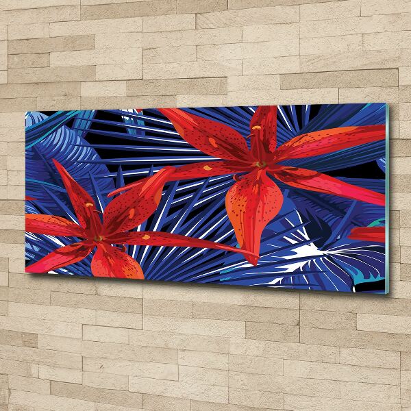 Acrylic print Tropical flowers