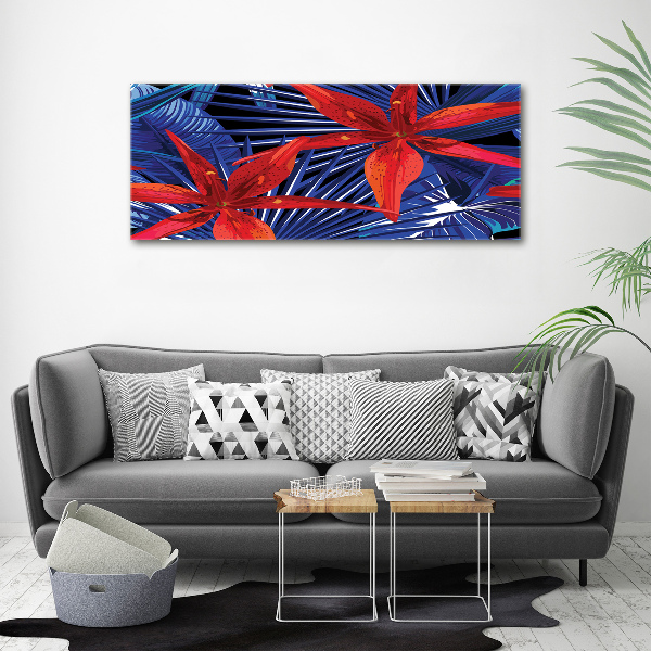 Acrylic print Tropical flowers