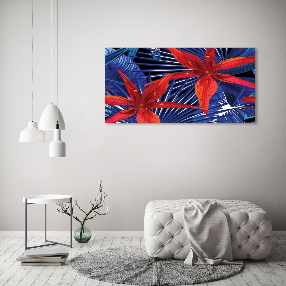 Acrylic print Tropical flowers