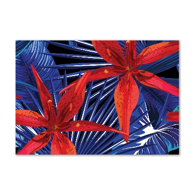 Acrylic print Tropical flowers