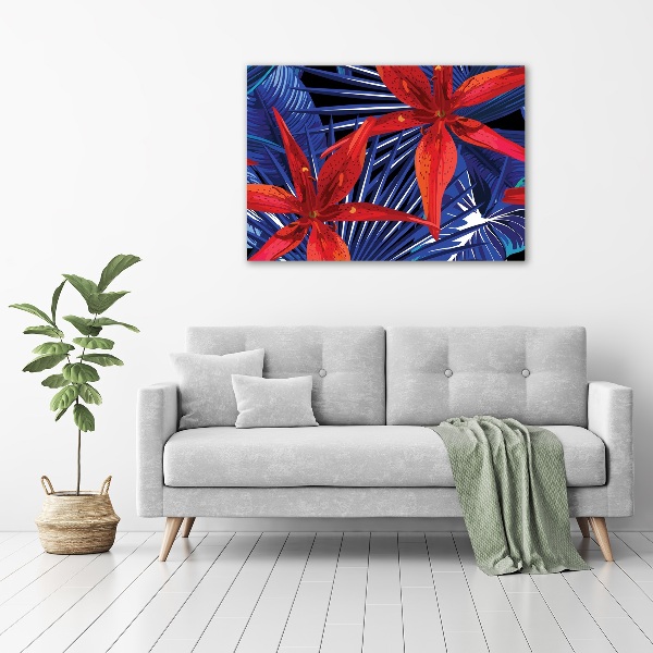 Acrylic print Tropical flowers