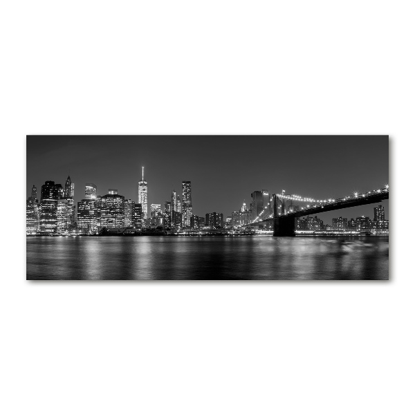 Acrylic wall art Manhattan at night