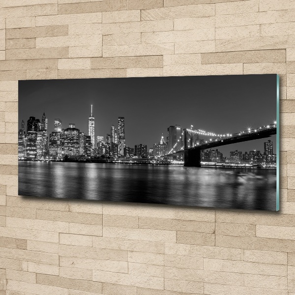 Acrylic wall art Manhattan at night