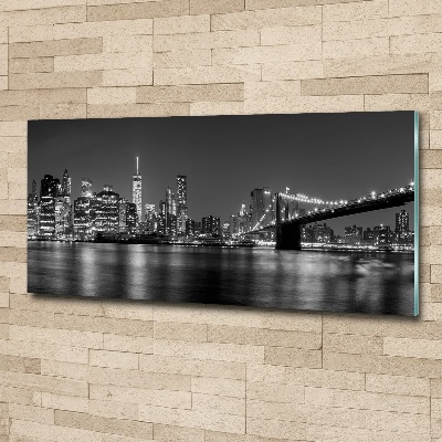 Acrylic wall art Manhattan at night