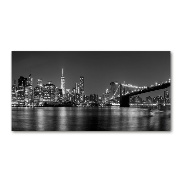 Acrylic wall art Manhattan at night