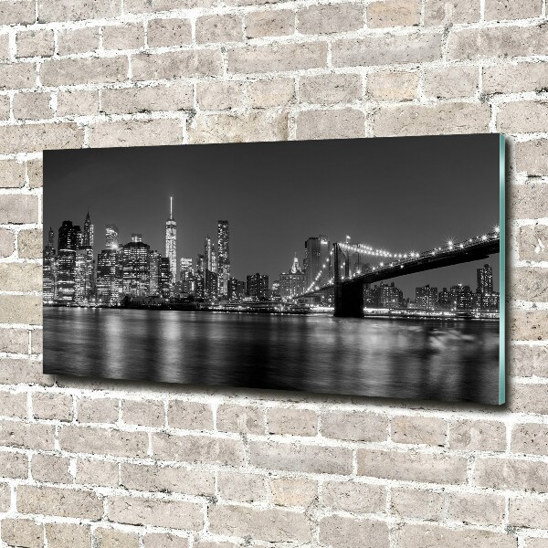 Acrylic wall art Manhattan at night