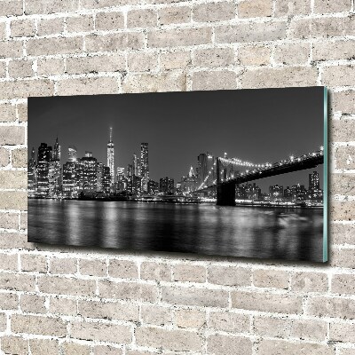 Acrylic wall art Manhattan at night