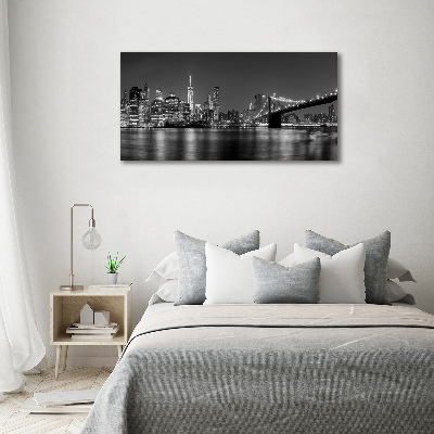 Acrylic wall art Manhattan at night