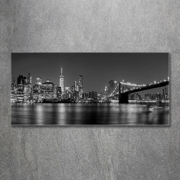 Acrylic wall art Manhattan at night