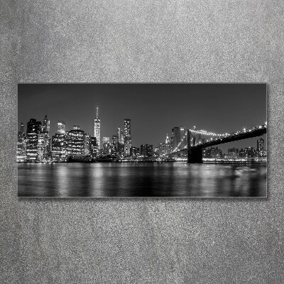 Acrylic wall art Manhattan at night