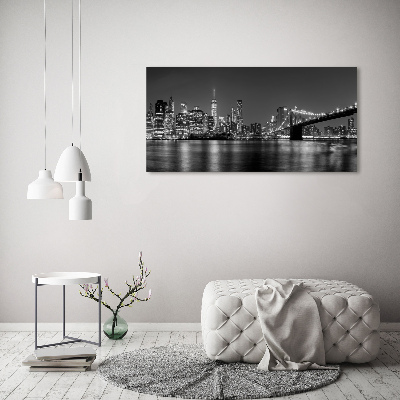 Acrylic wall art Manhattan at night