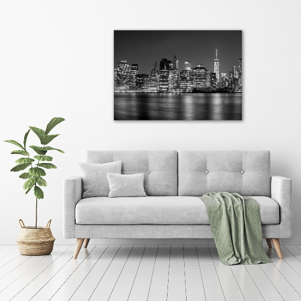 Acrylic wall art Manhattan at night