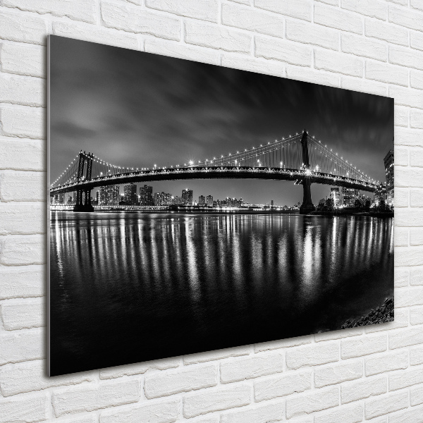 Acrylic wall art Manhattan at night