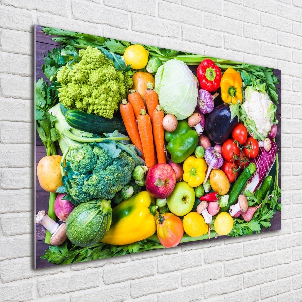 Print on acrylic Colorful vegetables