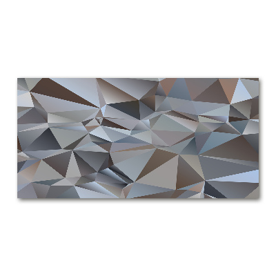 Acrylic wall picture Abstraction of the triangle