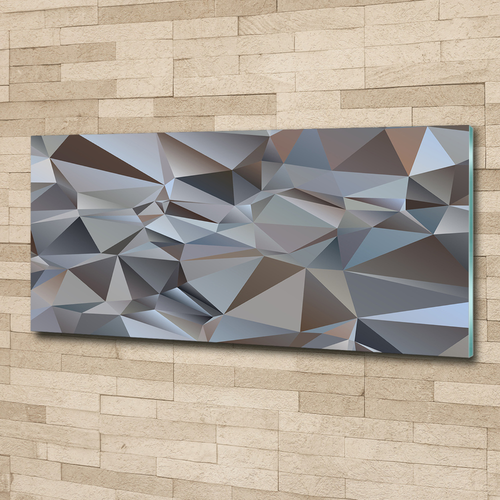 Acrylic wall picture Abstraction of the triangle