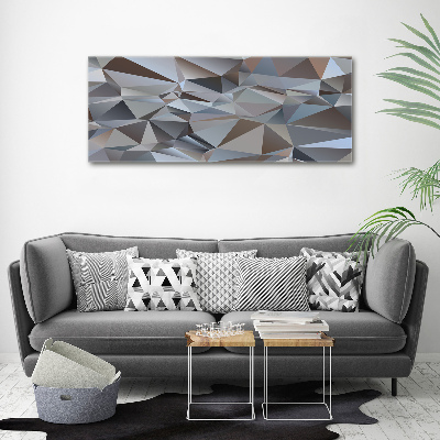 Acrylic wall picture Abstraction of the triangle