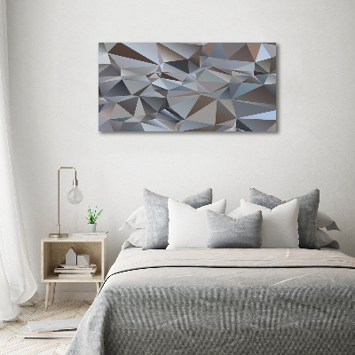 Acrylic wall picture Abstraction of the triangle