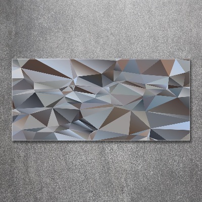 Acrylic wall picture Abstraction of the triangle