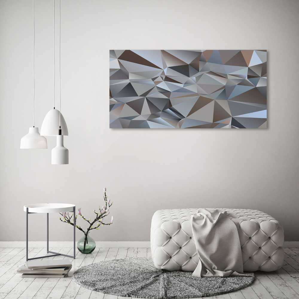 Acrylic wall picture Abstraction of the triangle