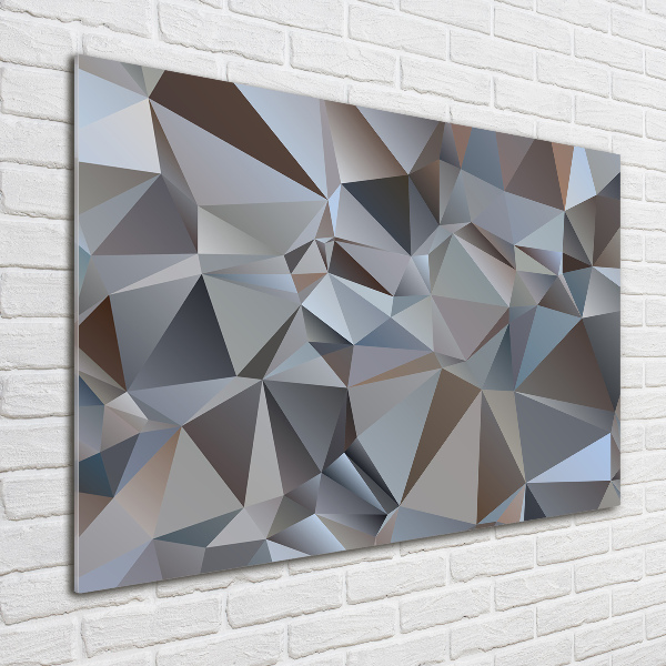 Acrylic wall picture Abstraction of the triangle