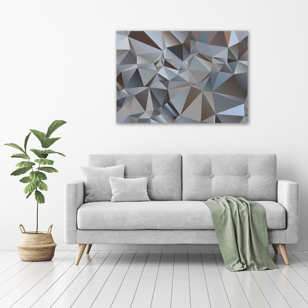 Acrylic wall picture Abstraction of the triangle