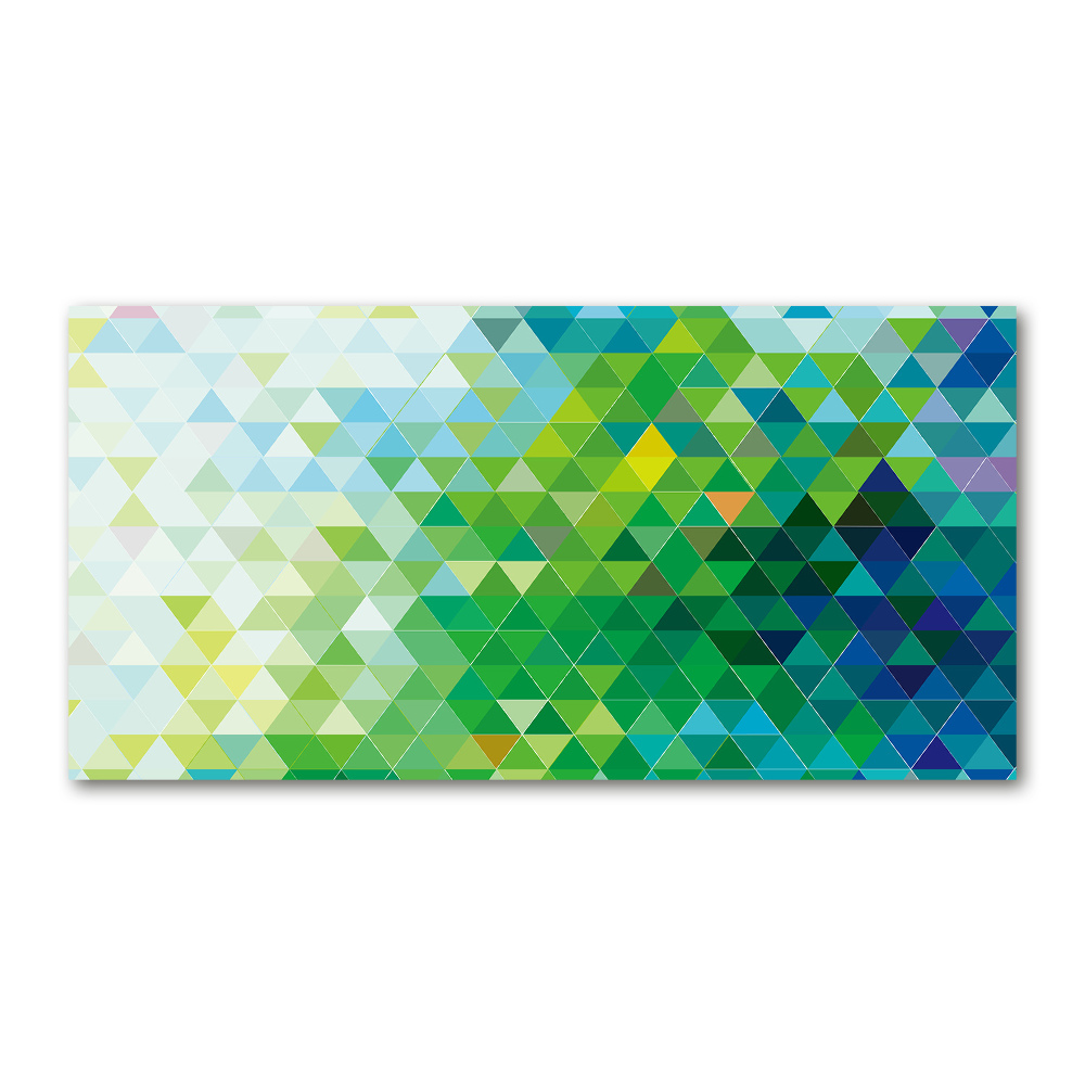 Acrylic wall picture Abstraction of the triangle