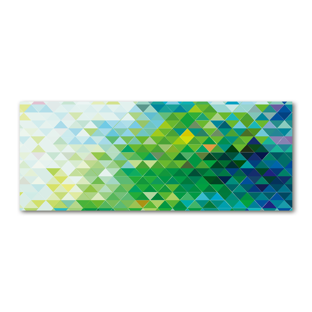 Acrylic wall picture Abstraction of the triangle