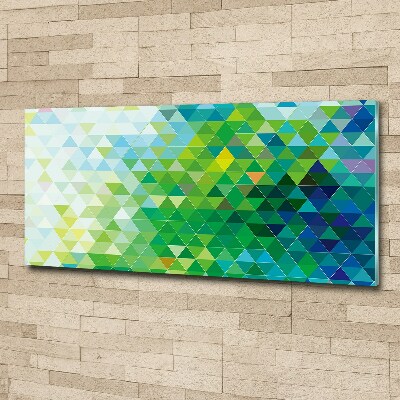 Acrylic wall picture Abstraction of the triangle