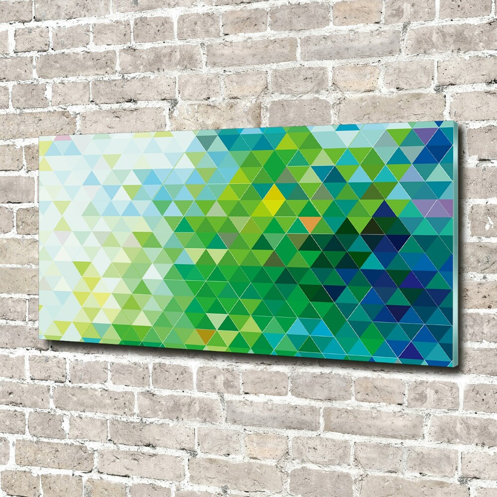 Acrylic wall picture Abstraction of the triangle