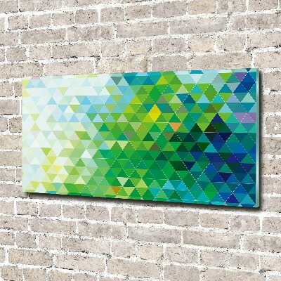 Acrylic wall picture Abstraction of the triangle