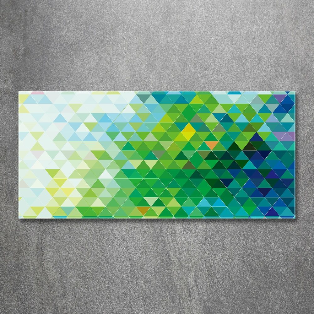 Acrylic wall picture Abstraction of the triangle