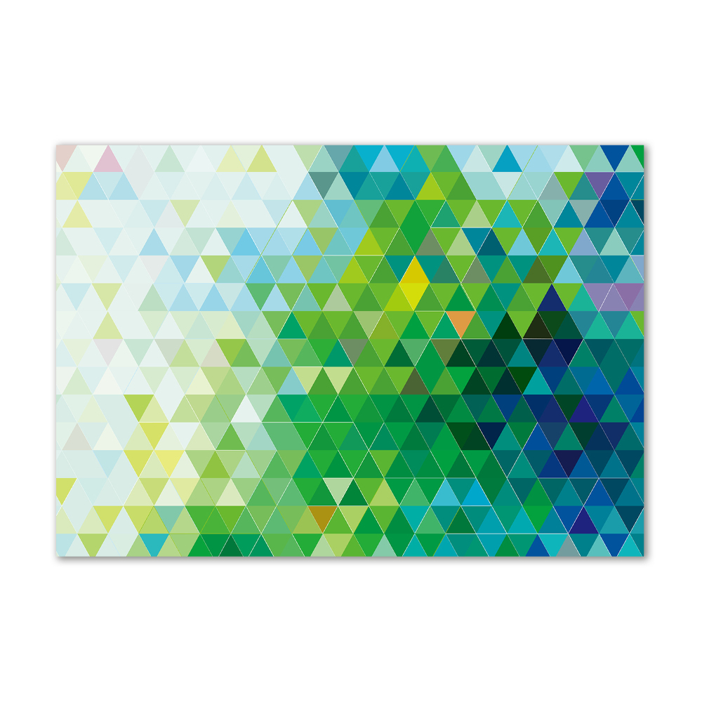 Acrylic wall picture Abstraction of the triangle