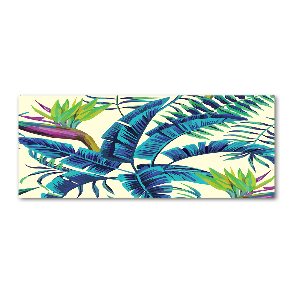 Wall art acrylic Tropical leaves