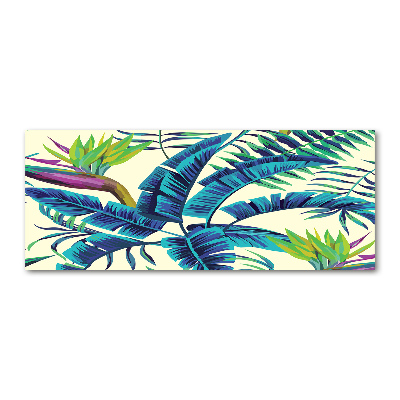 Wall art acrylic Tropical leaves