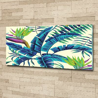 Wall art acrylic Tropical leaves