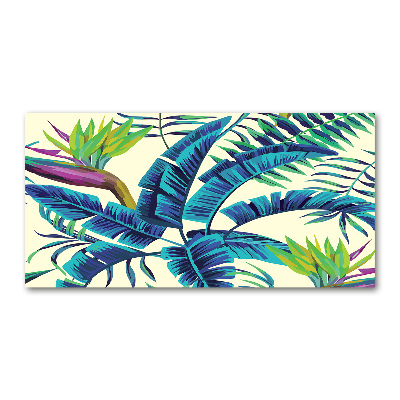 Wall art acrylic Tropical leaves