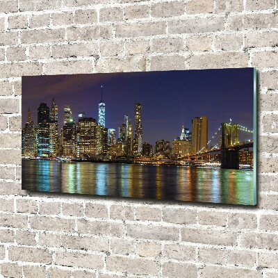 Print on acrylic Manhattan at night