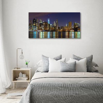 Print on acrylic Manhattan at night