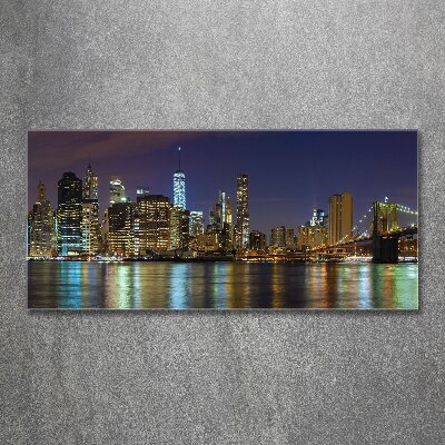 Print on acrylic Manhattan at night