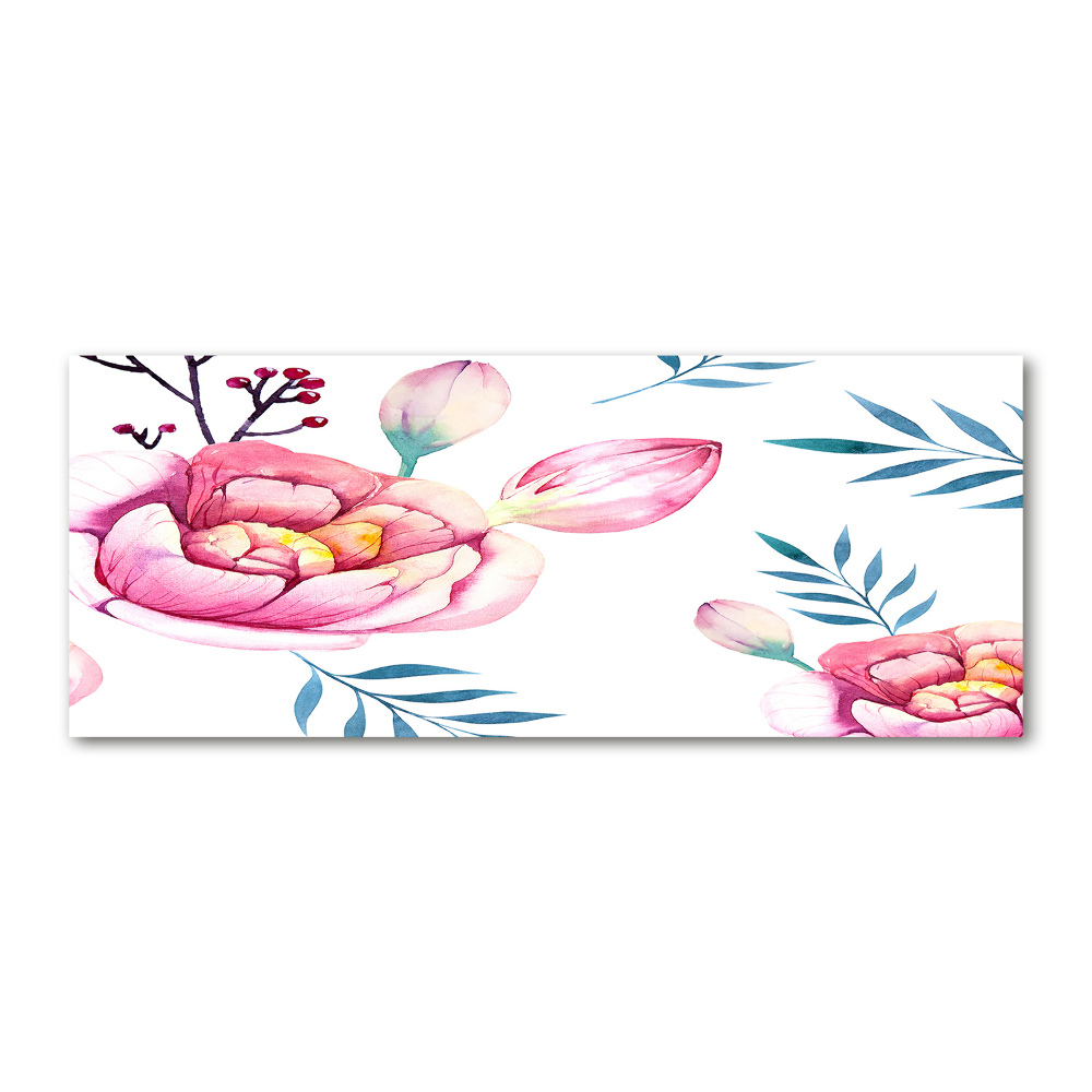 Print on acrylic Floral pattern