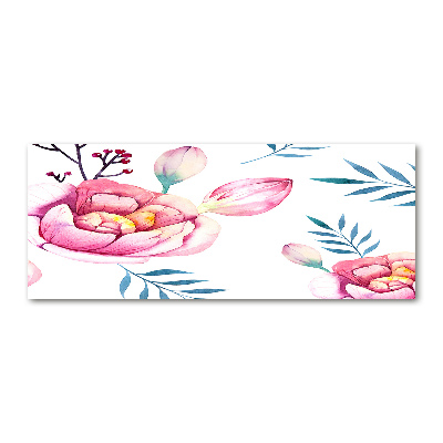 Print on acrylic Floral pattern