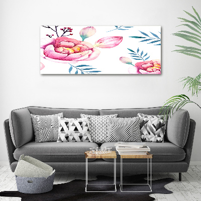 Print on acrylic Floral pattern