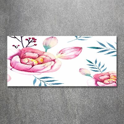 Print on acrylic Floral pattern