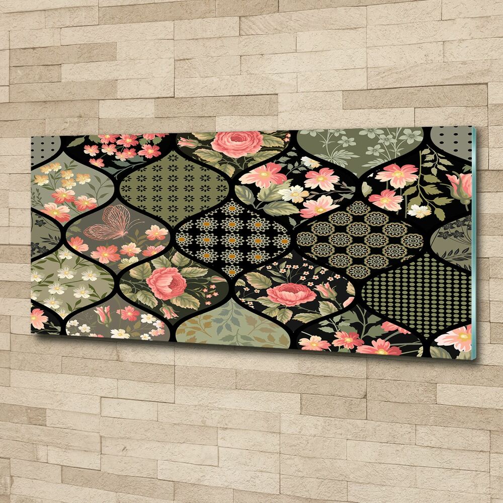 Print on acrylic Floral pattern